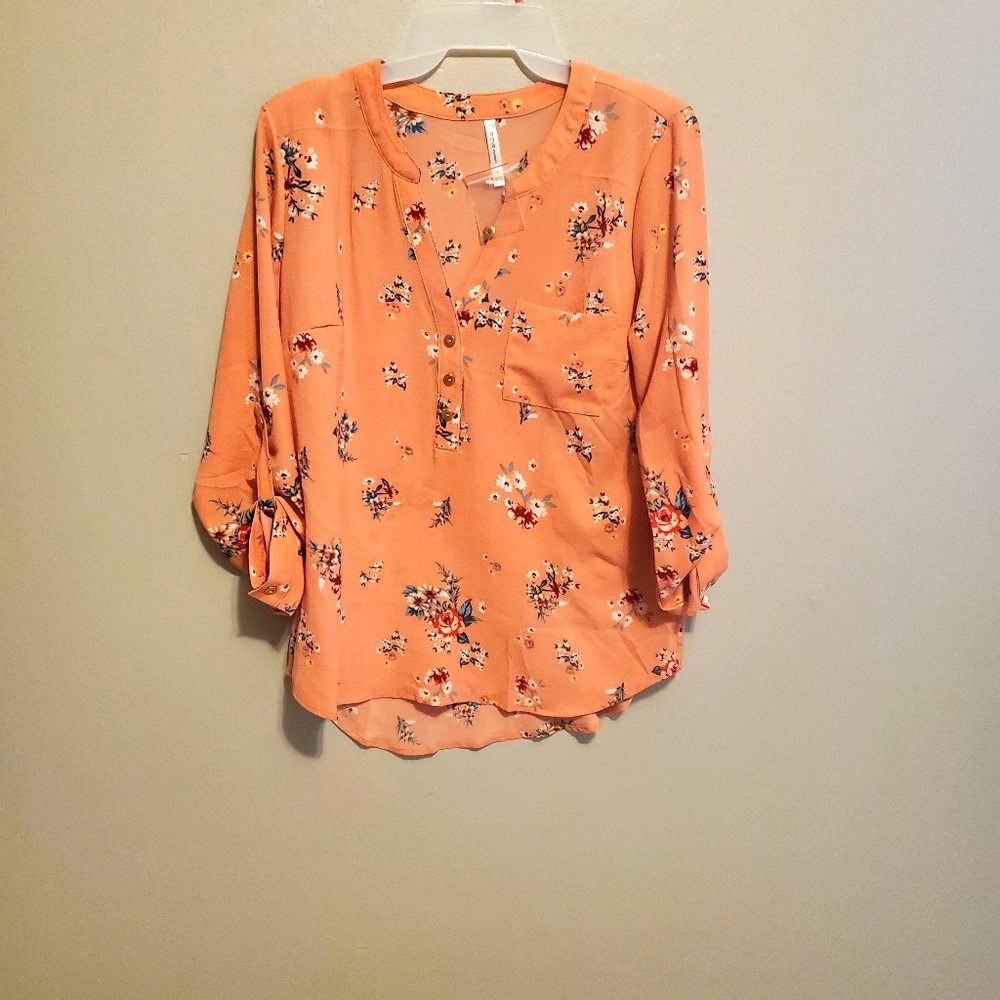 Floral blouse, never worn